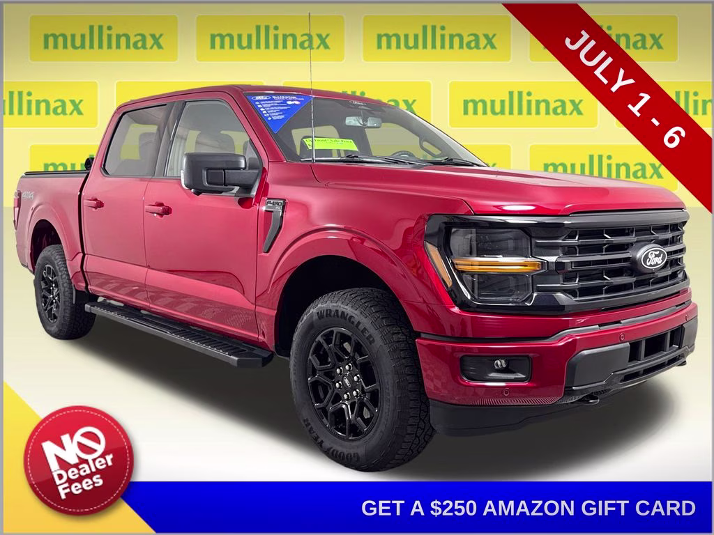 2024 Rapid Red Metallic Tinted Clearcoat Ford F-150 XLT 4X4 Truck