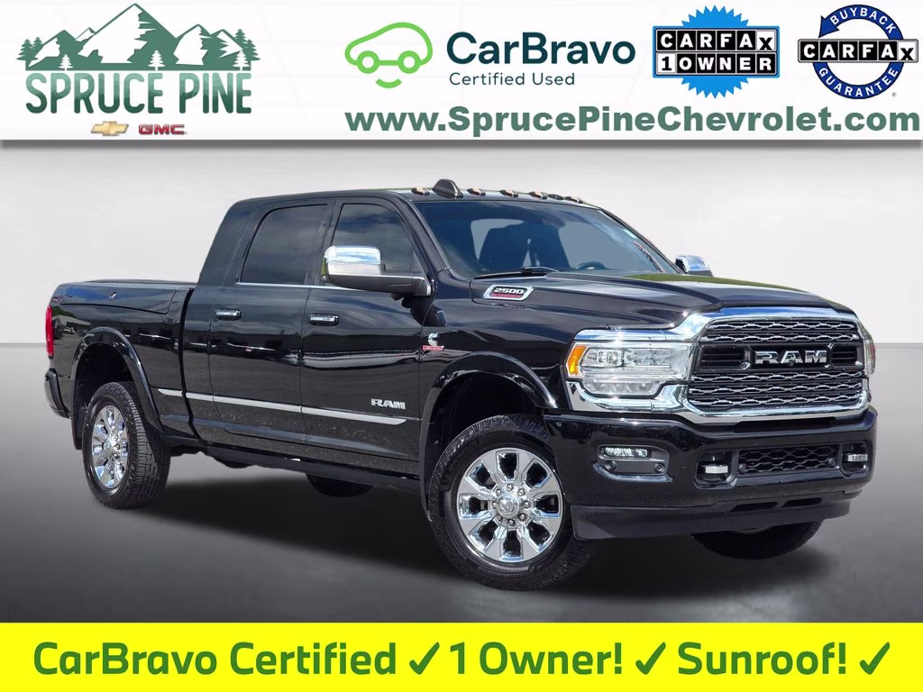 2022 Diamond Black Crystal Pearlcoat Ram 2500 Limited 4X4 Truck