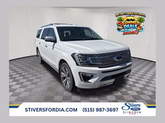 2020 White Metallic Ford Expedition Max Platinum 4X4 SUV