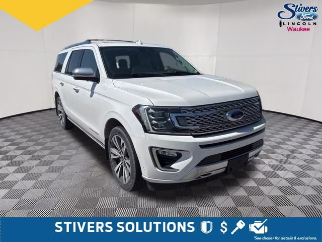 2020 White Metallic Ford Expedition Max Platinum 4X4 SUV