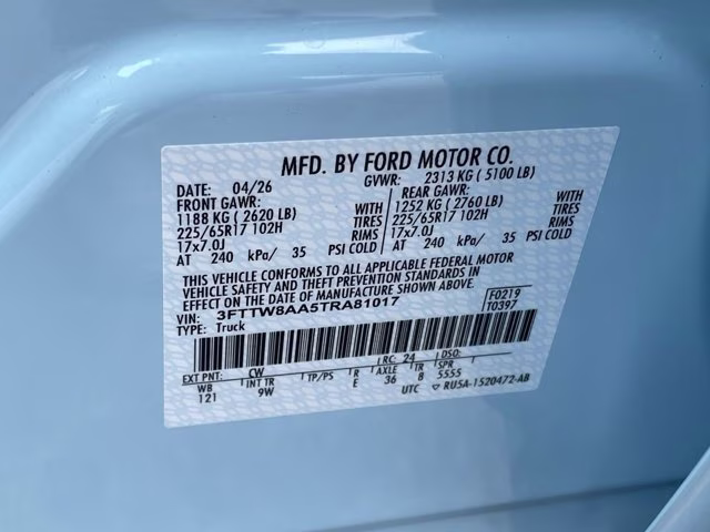 2026 Light Blue Ford Maverick XL FWD Truck