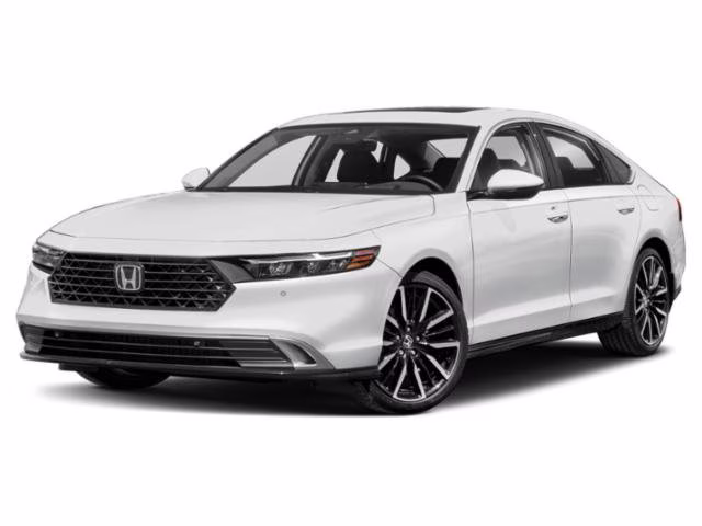 2024 Platinum White Pearl Honda Accord Hybrid Touring FWD Sedan