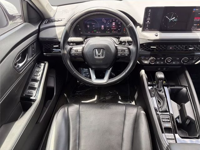 2024 Platinum White Pearl Honda Accord Hybrid Touring FWD Sedan