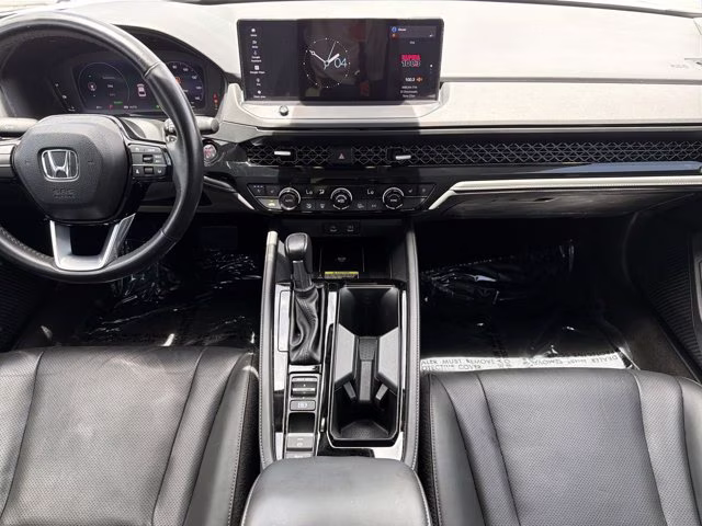 2024 Platinum White Pearl Honda Accord Hybrid Touring FWD Sedan