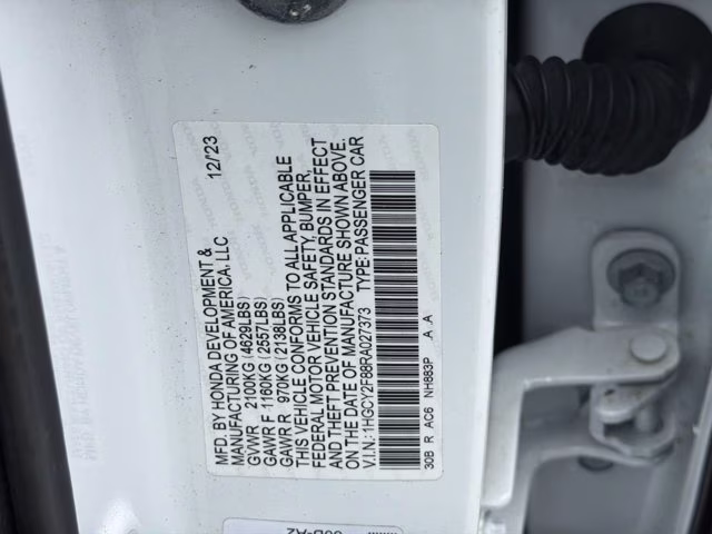 2024 Platinum White Pearl Honda Accord Hybrid Touring FWD Sedan
