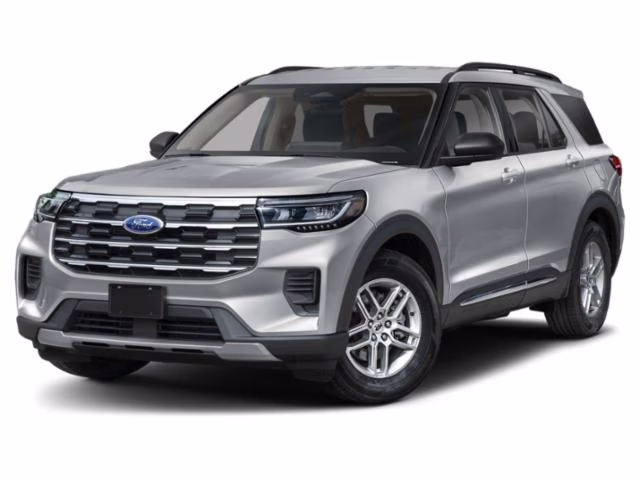 2025 Iconic Silver Metallic Ford Explorer Active 4X4 Crossover