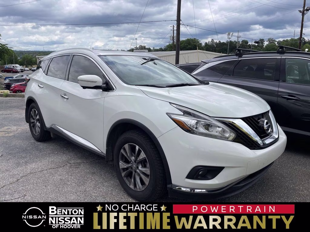 2015 Pearl White Nissan Murano SL FWD SUV