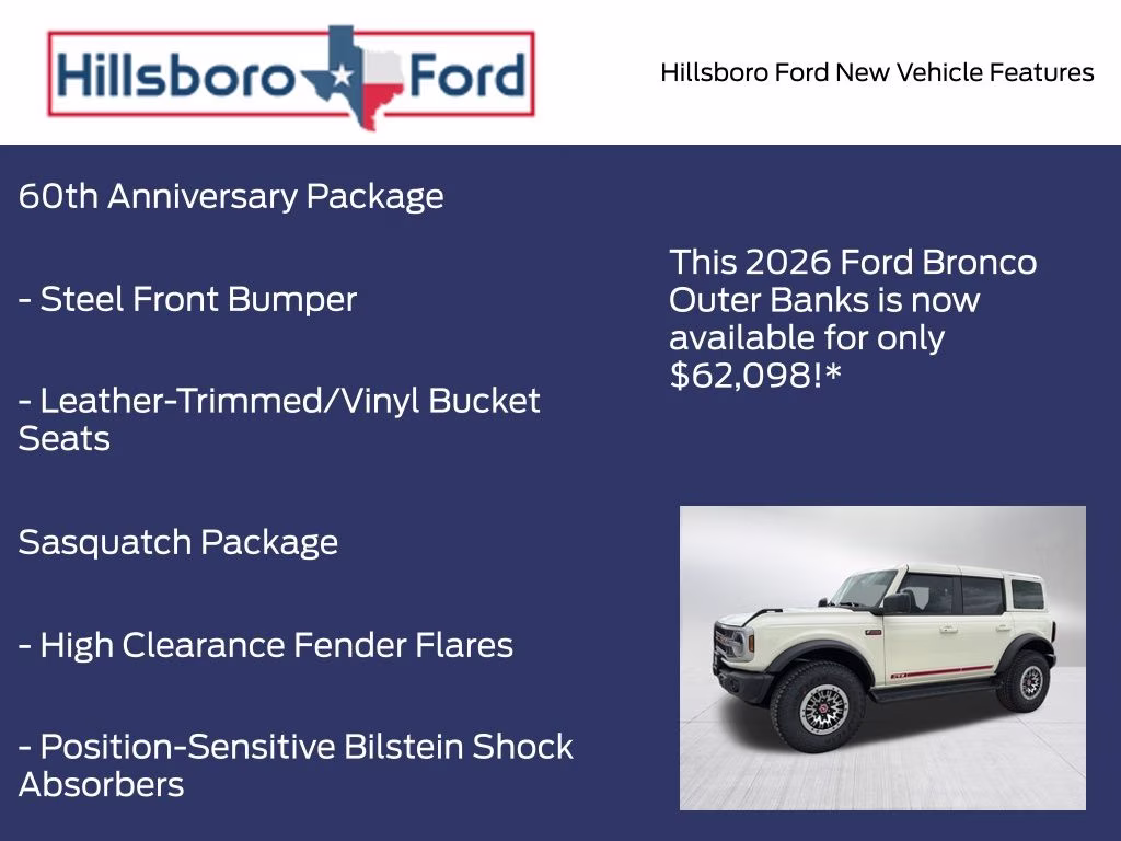 2026 Wimbledon White Ford Bronco Outer Banks 4X4 SUV