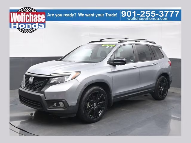 2019 Lunar Silver Metallic Honda Passport Sport FWD SUV