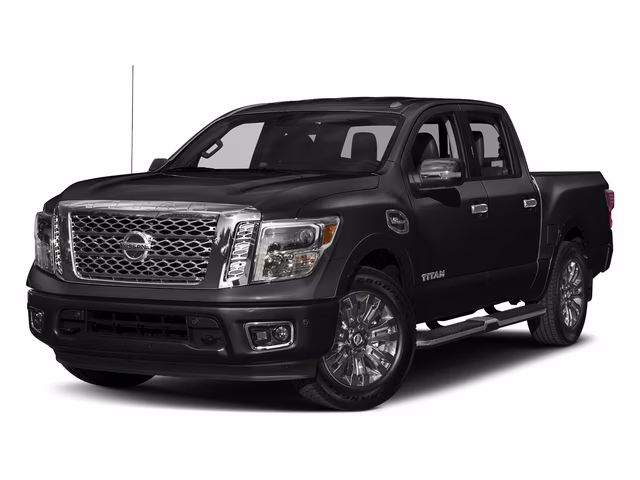 2017 Magnetic Black Nissan Titan Platinum Reserve 4X4 Truck