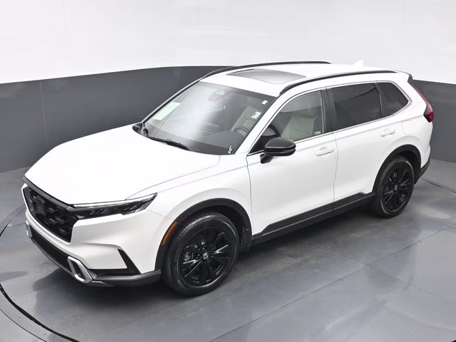 2023 White Honda CR-V Hybrid Sport Touring AWD SUV