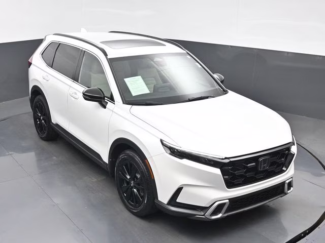 2023 White Honda CR-V Hybrid Sport Touring AWD SUV