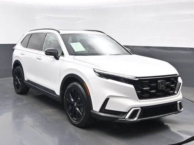 2023 White Honda CR-V Hybrid Sport Touring AWD SUV