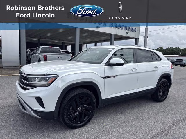 2021 White Volkswagen Atlas Cross Sport 2.0T SE w/Technology FWD SUV