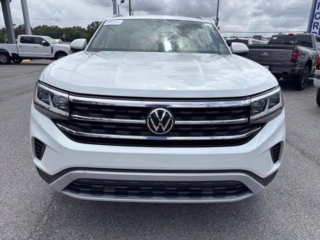 2021 White Volkswagen Atlas Cross Sport 2.0T SE w/Technology FWD SUV