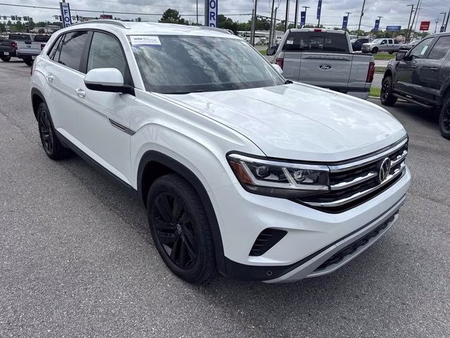 2021 White Volkswagen Atlas Cross Sport 2.0T SE w/Technology FWD SUV