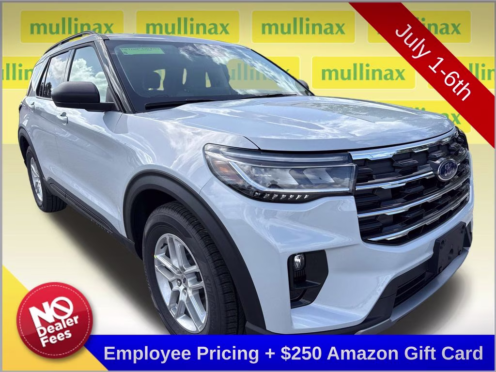 2026 Space White Metallic Ford Explorer Active RWD SUV