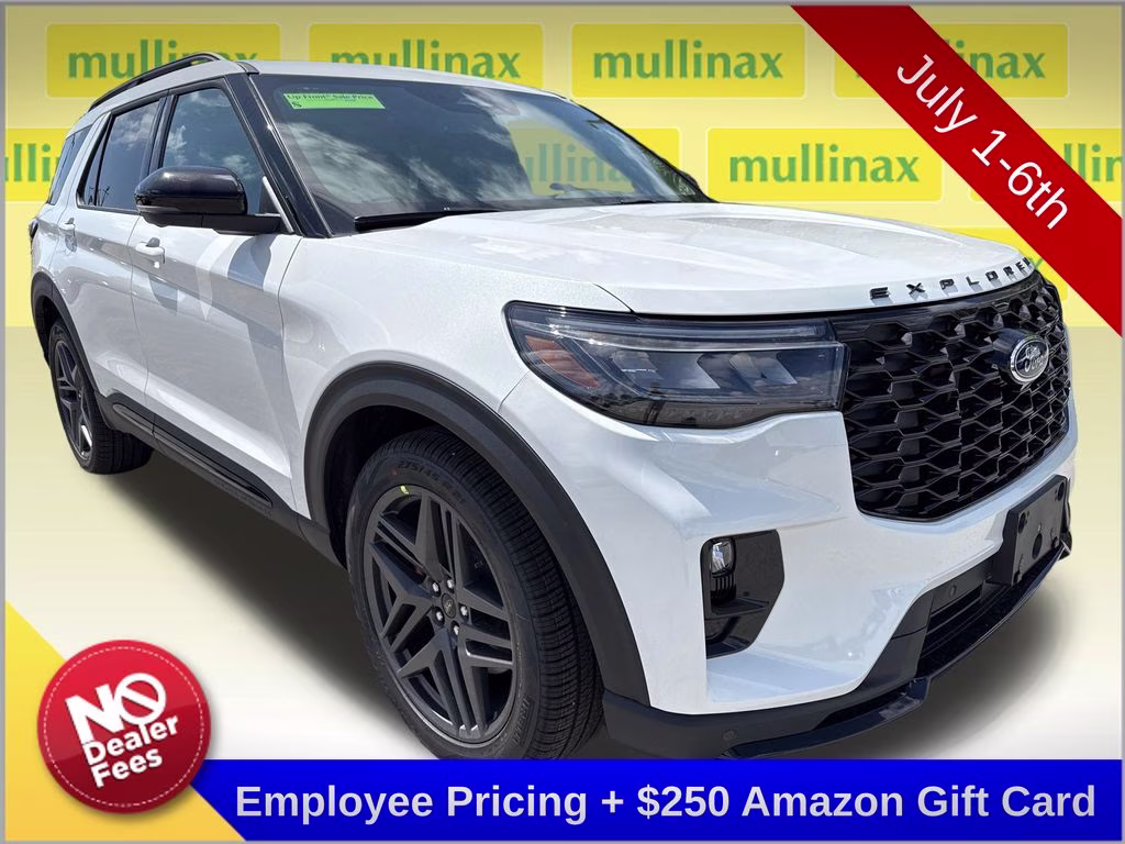 2026 Star White Metallic TC Ford Explorer ST 4X4 SUV