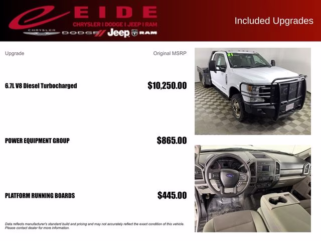 2021 Oxford White Ford Super Duty F-350 DRW XL 4X4 Chassis