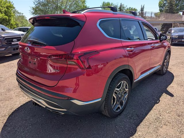 2022 Calypso Red Hyundai Santa Fe Limited FWD SUV