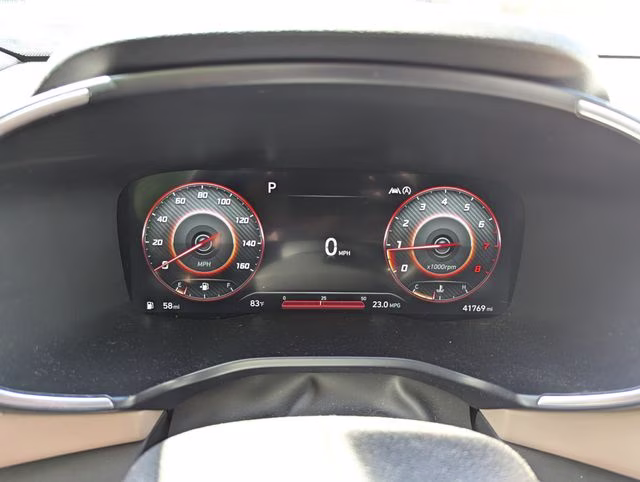2022 Calypso Red Hyundai Santa Fe Limited FWD SUV