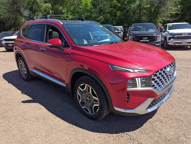 2022 Calypso Red Hyundai Santa Fe Limited FWD SUV