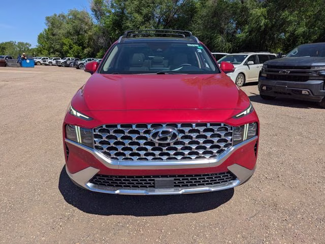 2022 Calypso Red Hyundai Santa Fe Limited FWD SUV
