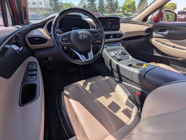 2022 Calypso Red Hyundai Santa Fe Limited FWD SUV