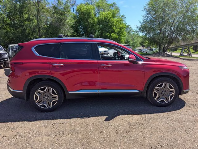 2022 Calypso Red Hyundai Santa Fe Limited FWD SUV