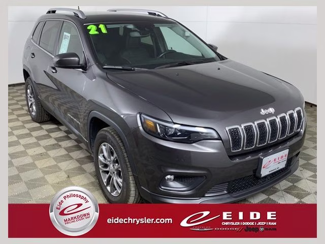 2021 Granite Crystal Metallic Clearcoat Jeep Cherokee Latitude Lux 4X4 SUV