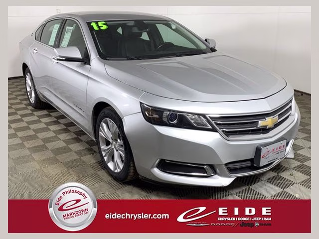 2015 Silver Ice Metallic Chevrolet Impala LT FWD Sedan
