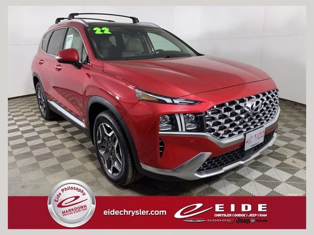 2022 Calypso Red Hyundai Santa Fe Limited FWD SUV