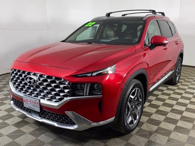2022 Calypso Red Hyundai Santa Fe Limited FWD SUV