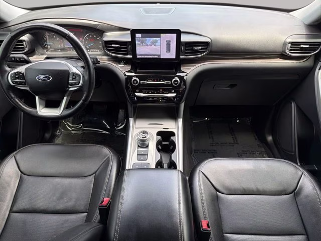 2021 Blue Metallic Ford Explorer Limited RWD SUV
