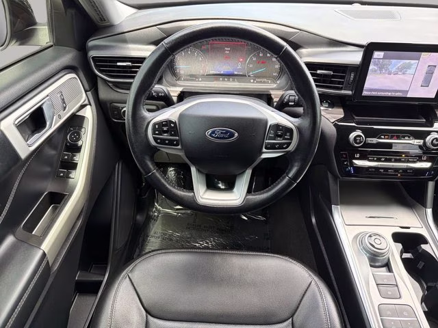 2021 Blue Metallic Ford Explorer Limited RWD SUV