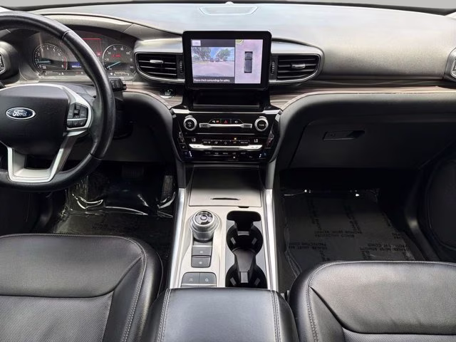 2021 Blue Metallic Ford Explorer Limited RWD SUV