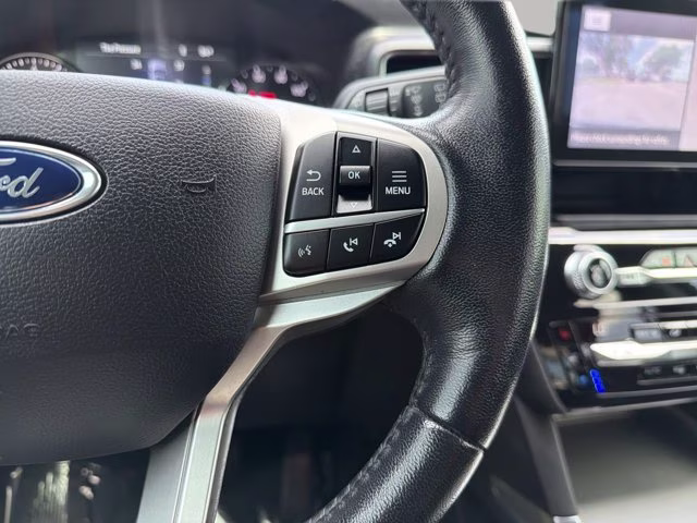 2021 Blue Metallic Ford Explorer Limited RWD SUV