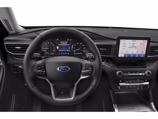 2021 Blue Metallic Ford Explorer Limited RWD SUV
