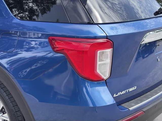 2021 Blue Metallic Ford Explorer Limited RWD SUV