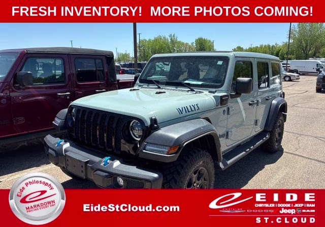 2023 Earl Clearcoat Jeep Wrangler Base 4xe 4X4 SUV