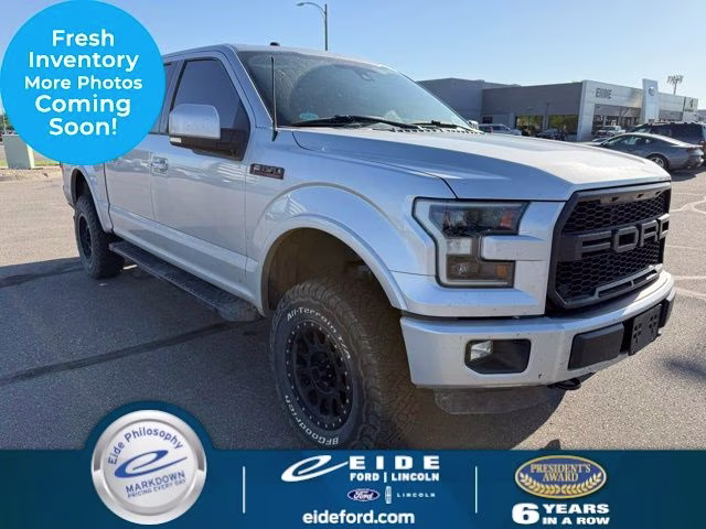 2016 Ingot Silver Metallic Ford F-150 Lariat 4X4 Truck