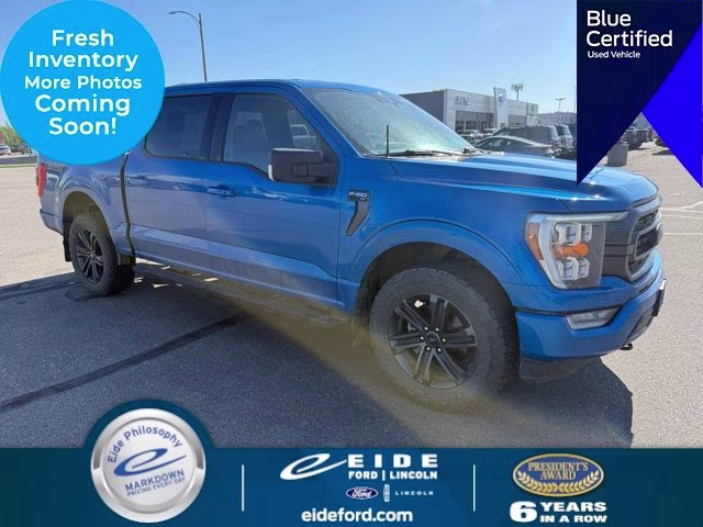 2021 Blue Ford F-150 XLT 4X4 Truck