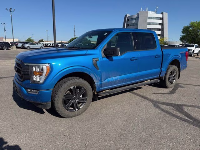 2021 Blue Ford F-150 XLT 4X4 Truck