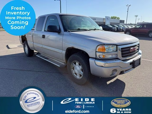 2004 Silver Birch Metallic GMC Sierra 1500 SLE 4X4 Truck