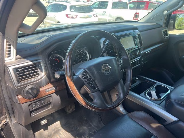2017 Magnetic Black Nissan Titan Platinum Reserve 4X4 Truck