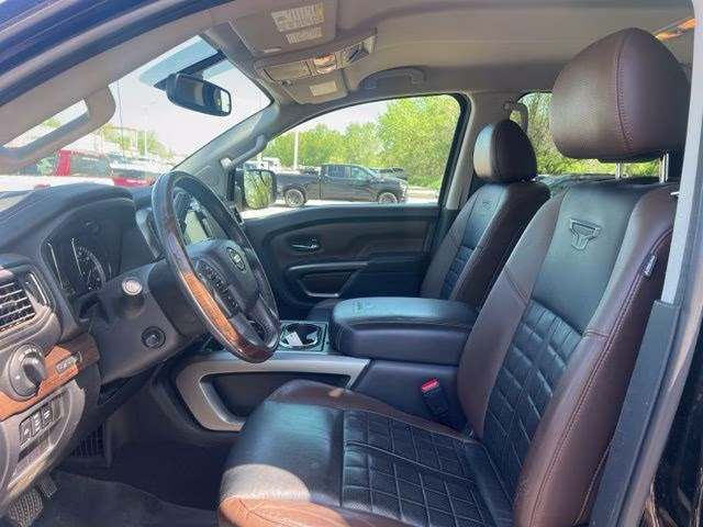 2017 Magnetic Black Nissan Titan Platinum Reserve 4X4 Truck