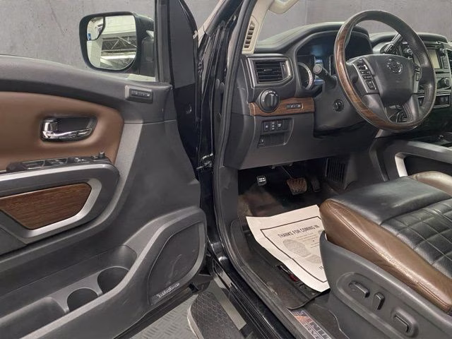 2017 Magnetic Black Nissan Titan Platinum Reserve 4X4 Truck
