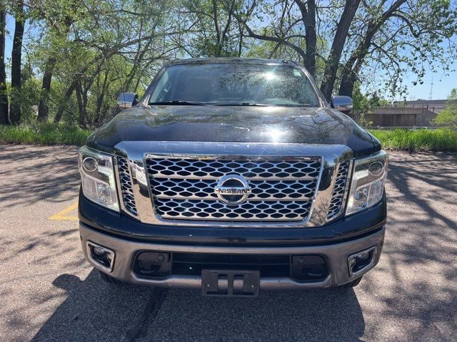 2017 Magnetic Black Nissan Titan Platinum Reserve 4X4 Truck
