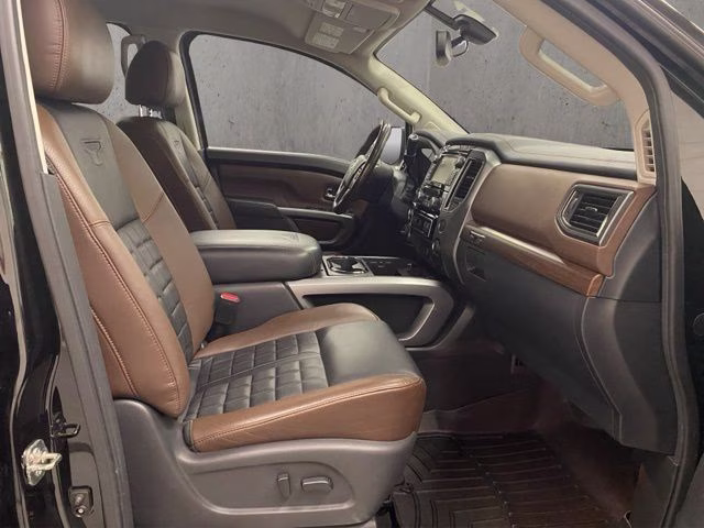 2017 Magnetic Black Nissan Titan Platinum Reserve 4X4 Truck