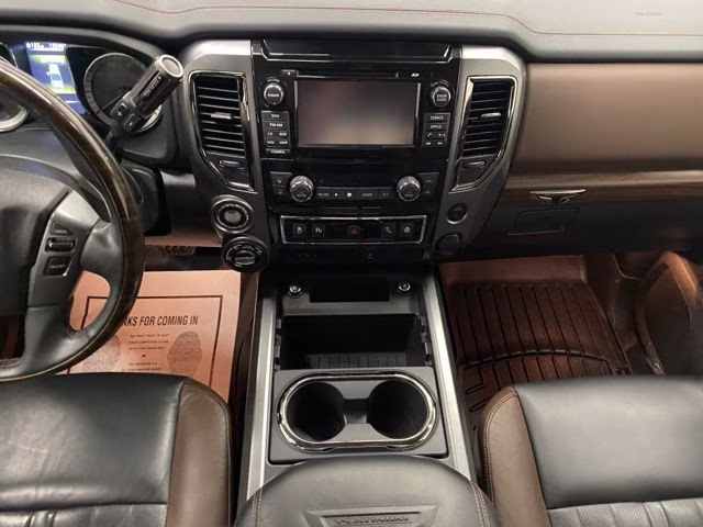 2017 Magnetic Black Nissan Titan Platinum Reserve 4X4 Truck